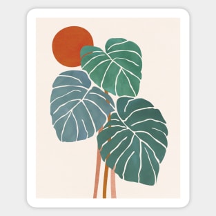 Monstera and Sunshine Sticker